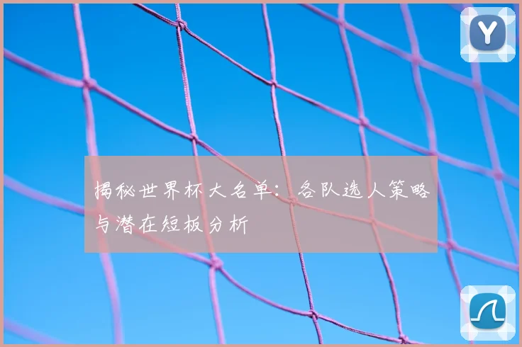 揭秘世界杯大名单：各队选人策略与潜在短板分析